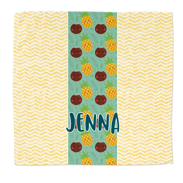 Custom Pineapples and Coconuts Microfiber Dish Rag (Personalized)