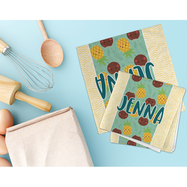 Pineapples and Coconuts Microfiber Dish Rag - LIFESTYLE