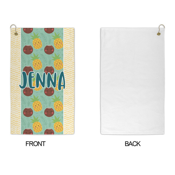 Pineapples and Coconuts Microfiber Golf Towels - APPROVAL