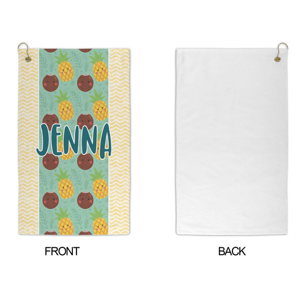 Pineapples and Coconuts Microfiber Golf Towels - APPROVAL