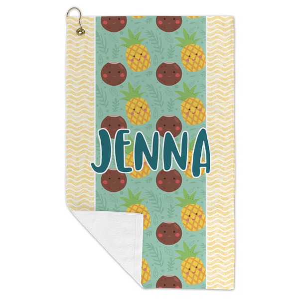 Pineapples and Coconuts Microfiber Golf Towels - FOLD