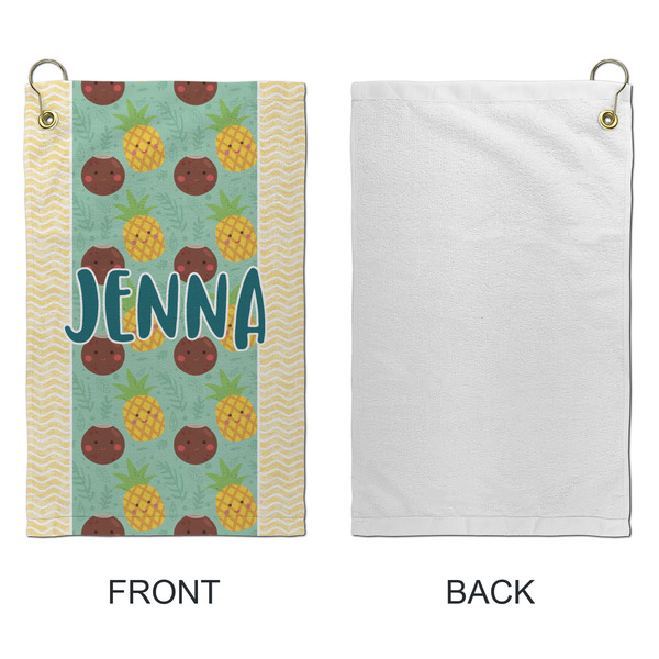 Pineapples and Coconuts Microfiber Golf Towels - Small - APPROVAL