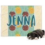 Pineapples and Coconuts Dog Blanket - Regular (Personalized)