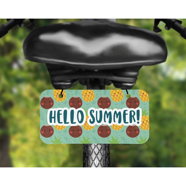Pineapples and Coconuts Mini License Plate on Bicycle - LIFESTYLE Two holes