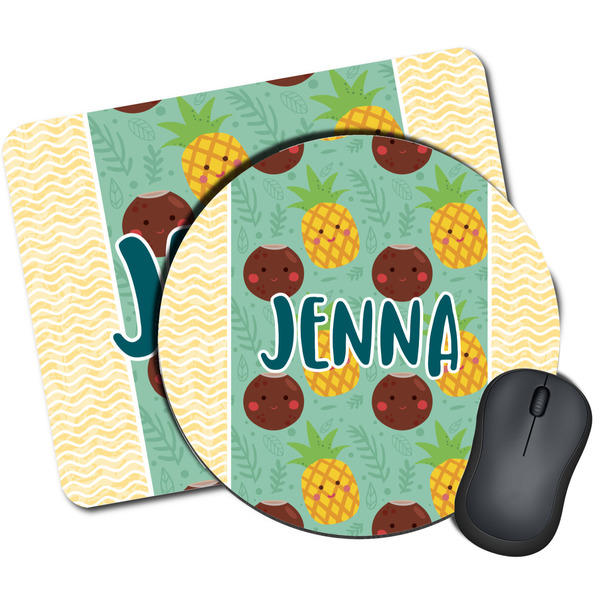 Custom Pineapples and Coconuts Mouse Pad (Personalized)