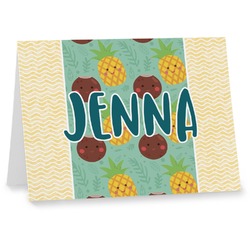 Pineapples and Coconuts Note cards (Personalized)