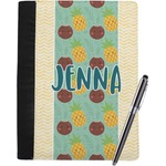 Pineapples and Coconuts Notebook Padfolio - Large w/ Name or Text