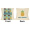 Pineapples and Coconuts Outdoor Pillow - 20x20
