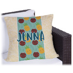 Pineapples and Coconuts Outdoor Pillow (Personalized)