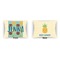 Pineapples and Coconuts Outdoor Rectangular Throw Pillow (Front and Back)