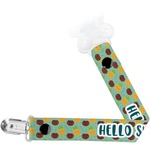 Pineapples and Coconuts Pacifier Clip (Personalized)