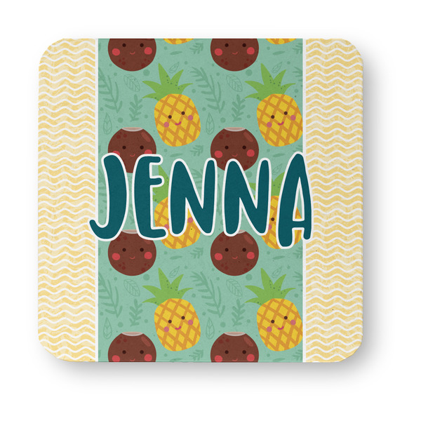 Pineapples and Coconuts Paper Coasters - Approval