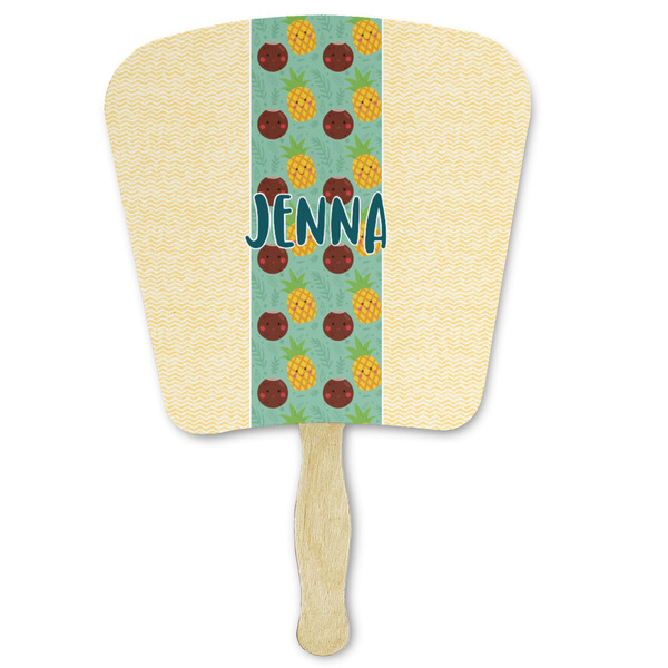 Custom Pineapples and Coconuts Paper Fan (Personalized)