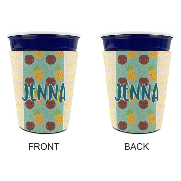 Pineapples and Coconuts Party Cup Sleeves - without bottom - Approval
