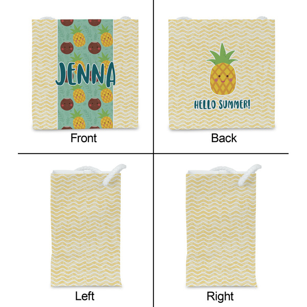 Pineapples and Coconuts Party Favor Gift Bag - Matte - Approval