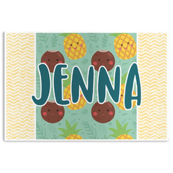 Pineapples and Coconuts Disposable Paper Placemats (Personalized)