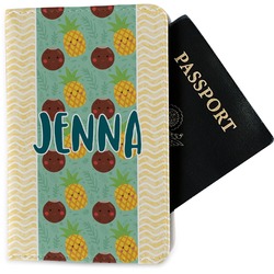 Pineapples and Coconuts Passport Holder - Fabric (Personalized)