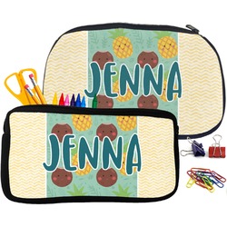 Pineapples and Coconuts Neoprene Pencil Case (Personalized)