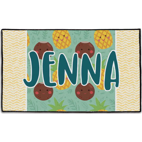 Custom Pineapples and Coconuts Door Mat - 60"x36" (Personalized)