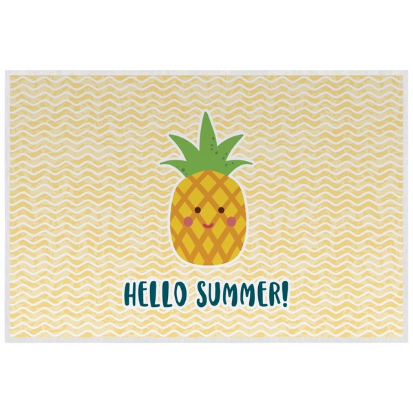 Pineapples and Coconuts Personalized Placemat (Back)