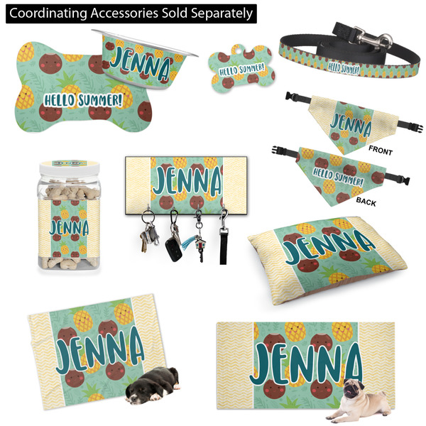 Pineapples and Coconuts Customized Pet Accessories