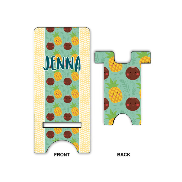 Pineapples and Coconuts Phone Stand - Front & Back