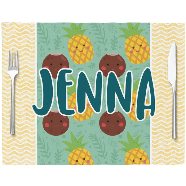 Pineapples and Coconuts Placemat with Props