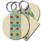 Pineapples and Coconuts Plastic Keychain (Personalized)