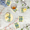 Pineapples and Coconuts Plastic Party Appetizer & Dessert Plates - In Context