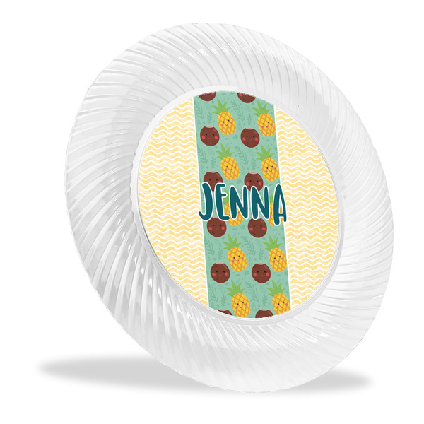 Custom Pineapples and Coconuts Plastic Party Dinner Plates - 10" (Personalized)