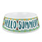 Pineapples and Coconuts Plastic Dog Bowl - Medium (Personalized)