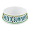 Pineapples and Coconuts Plastic Dog Bowl - Small (Personalized)