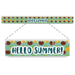 Pineapples and Coconuts Plastic Ruler - 12" (Personalized)