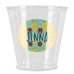 Pineapples and Coconuts Plastic Shot Glass (Personalized)