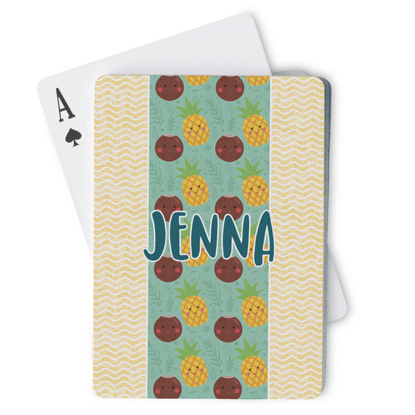 Custom Pineapples and Coconuts Playing Cards (Personalized)