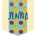 Pineapples and Coconuts Iron On Faux Pocket (Personalized)
