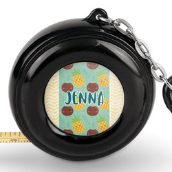 Pineapples and Coconuts Pocket Tape Measure - 6 Ft w/ Carabiner Clip (Personalized)
