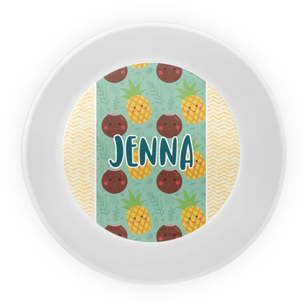 Pineapples and Coconuts Melamine Bowl - Center