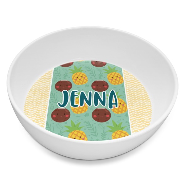 Custom Pineapples and Coconuts Melamine Bowl - 8 oz (Personalized)