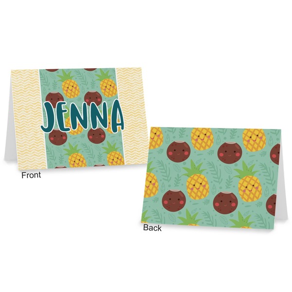 Pineapples and Coconuts Postcard - Front and Back