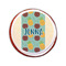 Pineapples and Coconuts Printed Icing Circle - Small - On Cookie