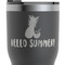 Pineapples and Coconuts RTIC Tumbler - Black - Close Up