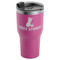 Pineapples and Coconuts RTIC Tumbler - Magenta - Angled