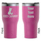 Pineapples and Coconuts RTIC Tumbler - Magenta - Double Sided - Front & Back
