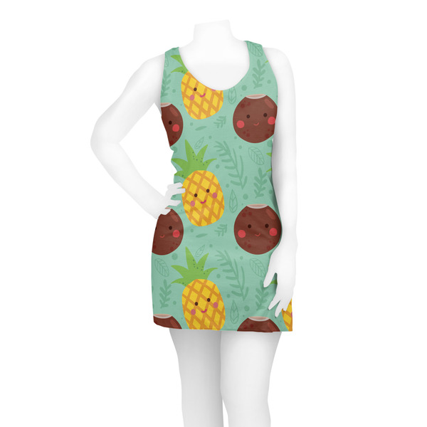 Pineapples and Coconuts Racerback Dress - On Model - Front