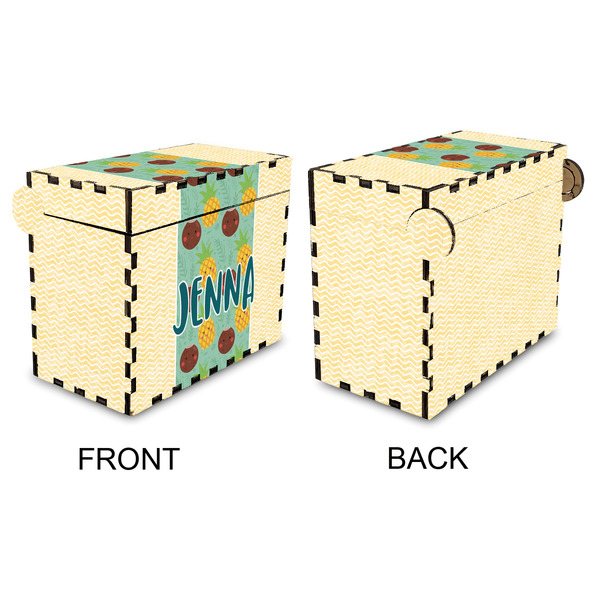 Pineapples and Coconuts Recipe Box - Full Color - Approval