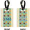 Pineapples and Coconuts Rectangle Luggage Tag (Front + Back)