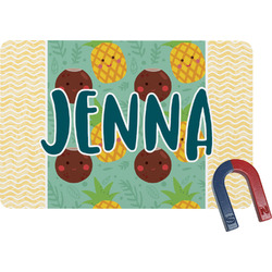 Pineapples and Coconuts Rectangular Fridge Magnet (Personalized)