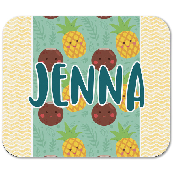 Pineapples and Coconuts Rectangular Mouse Pad - APPROVAL
