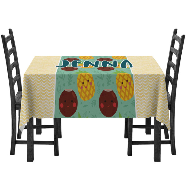 Custom Pineapples and Coconuts Tablecloth (Personalized)